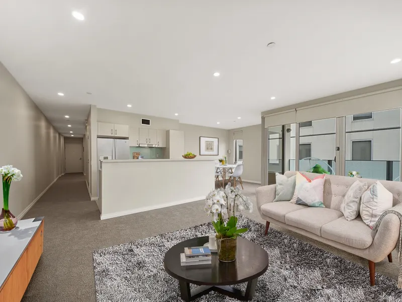 Beautiful scenic view of Melbourne's CBD