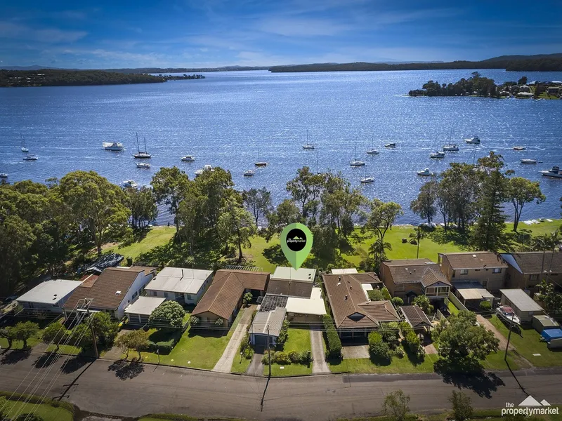 North-facing waterfront