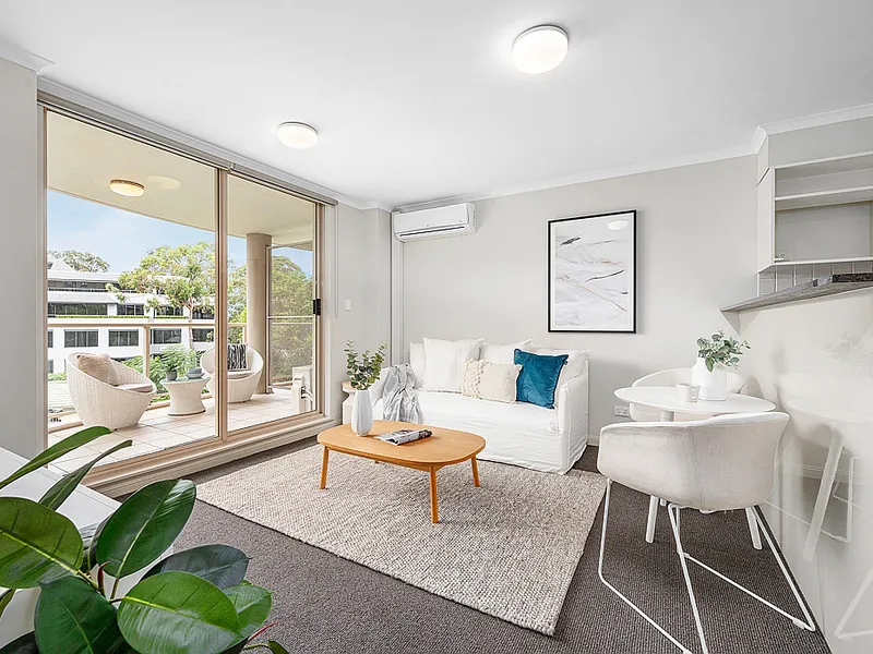 Modern executive living in gated garden complex