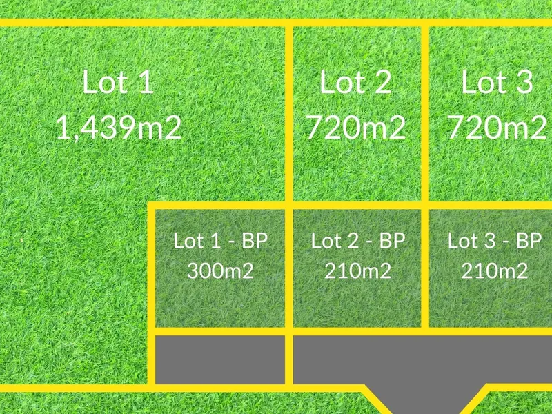 300m2 BUILD PAD on 1400m2 OVERLOOKING THE PARK!