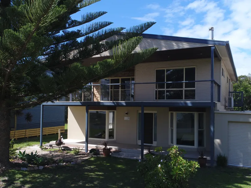 Lake Front Brick Veneer Home.