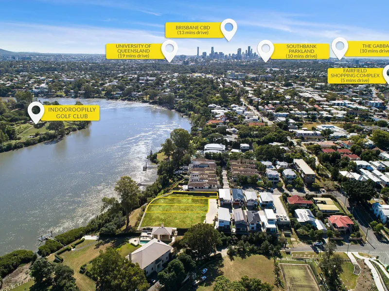 LAST CHANCE TO SECURE TRANQUIL RIVERFRONT LAND IN EXCLUSIVE SUBURB
