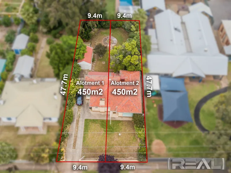 2 Torrens Titled Allotments of 450m²