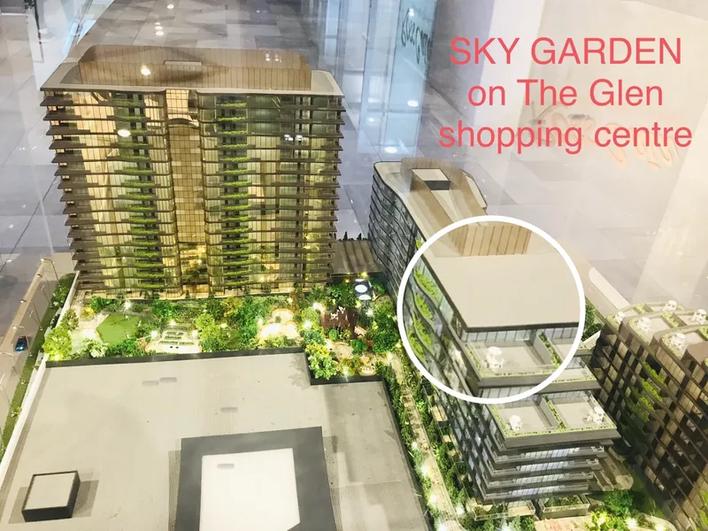 Rare opportunity to secure a 3 BRS penthouse of SKY GARDEN on The Glen with 59m² huge balcony, at North East corner with Mount Dandenong ranges views