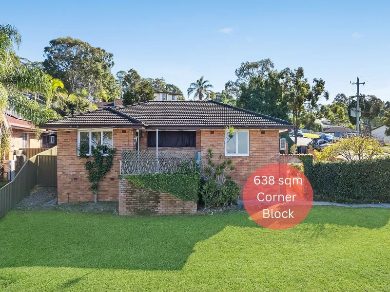 Single Level Home on a Corner Block