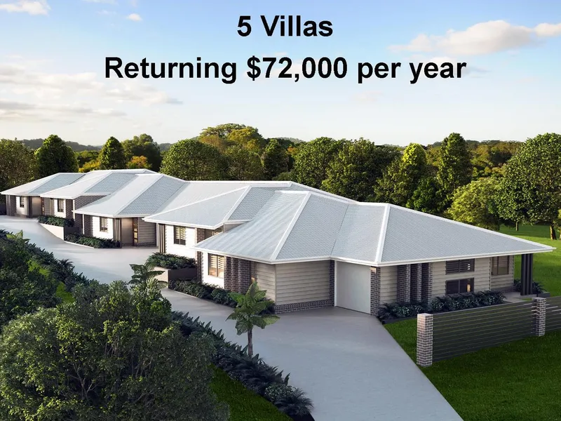 Investors Dream! 5 Stunning Designer Villas Returning $72,000 per year