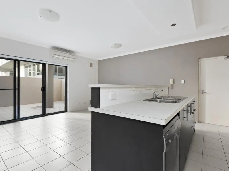 Unfurnished 2 Bedroom 2 Bathroom + Generous Courtyard in West Perth