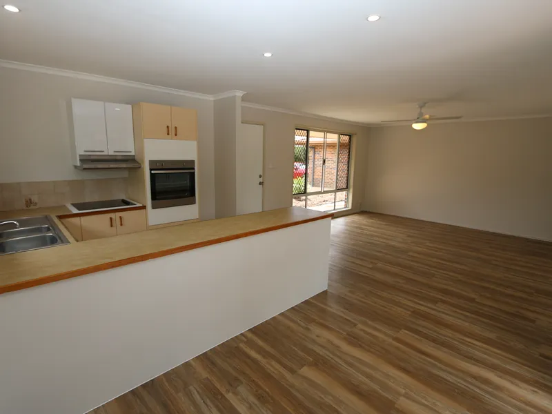 Light and bright, open plan duplex