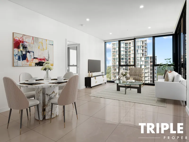 2 Bedroom plus study apartment in the heart of Macquarie Park.