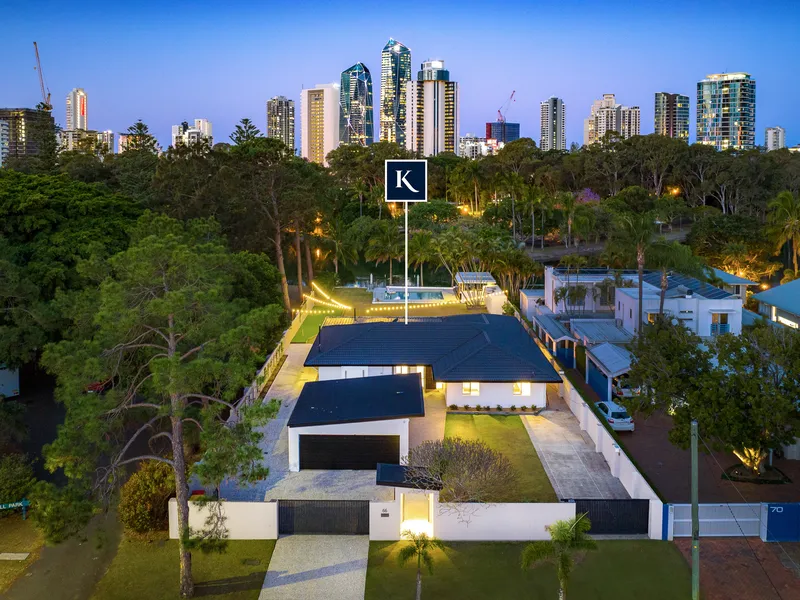 Expansive Waterfront Estate with Skyline Views and Untapped Potential