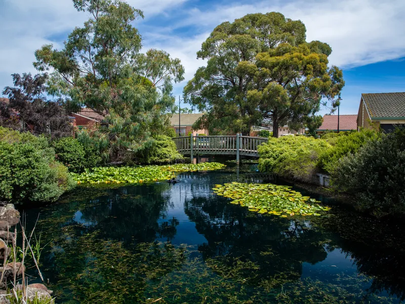Fenced alfresco entertainer's area