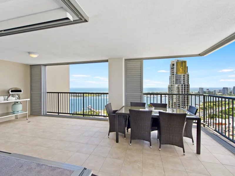 High floor, immaculate three bedroom in Nexus East Tower