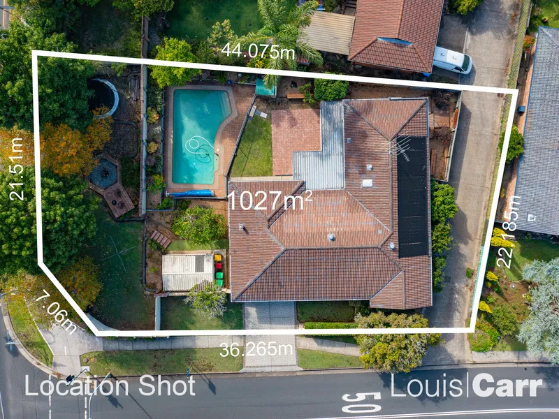 1027sqm within Cherrybrook Precinct Plan proposed to be zoned medium density