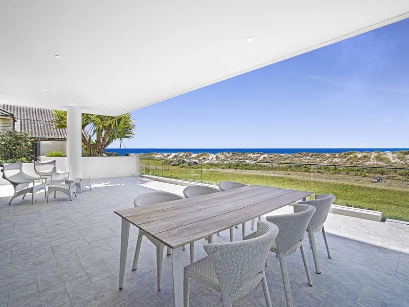 OFFERS OVER $6,500,000. ONE & ONLY - ABSOLUTE BEACHFRONT TERRACE APARTMENT.
