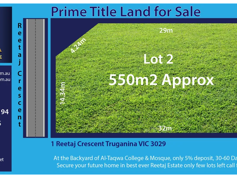 Title Land for Sale, A Rare Opportunity, Not To Be Missed!