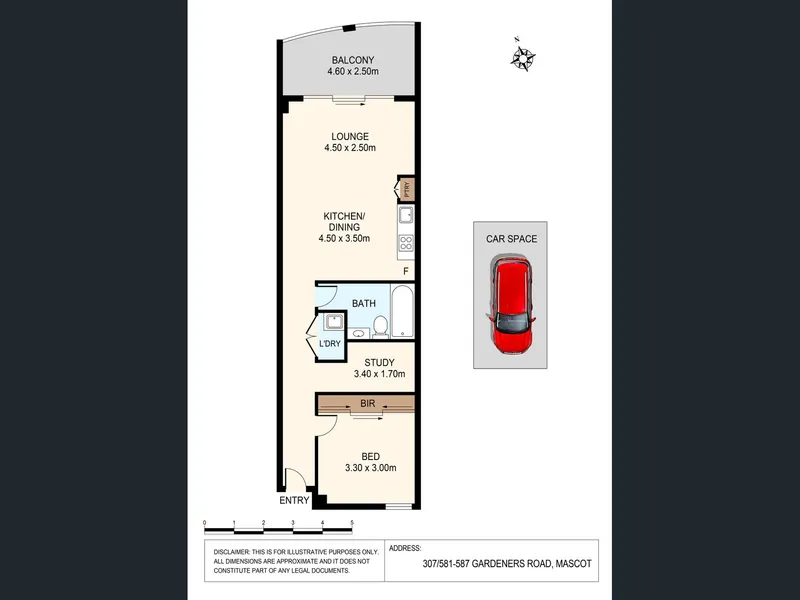 Spacious apartment walk to Mascot Station and CBD