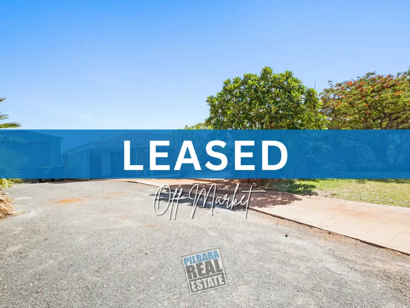 Break Lease Dampier 3 x 1 home with Shed!