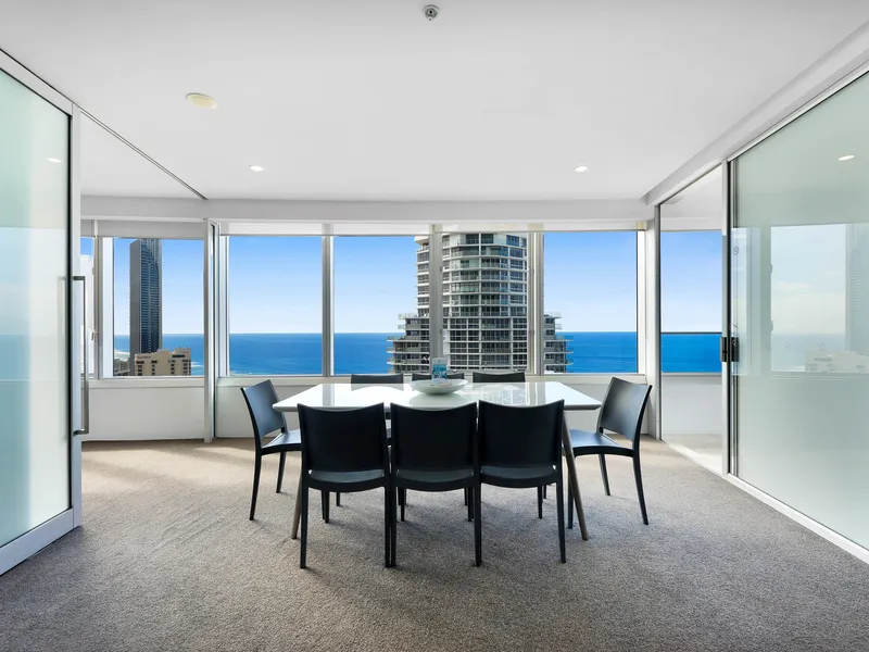 Lux Living with Stunning Ocean Views From Your 3 Bedroom Apartment in the Q1 Resort & Spa!