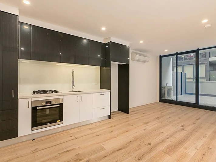 LARGE ALFRESCO ENTERTAINING TERRACE compliments this contemporary 2 bedroom apartment at THE WILKINSON