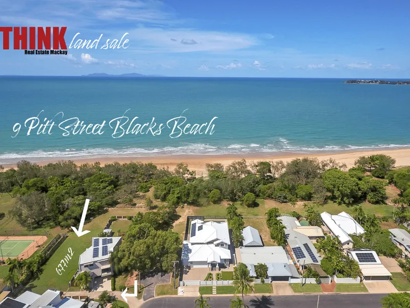 Premium Ocean Front Land Sale at 9 Pitt Street Blacks Beach. Offers From $385K