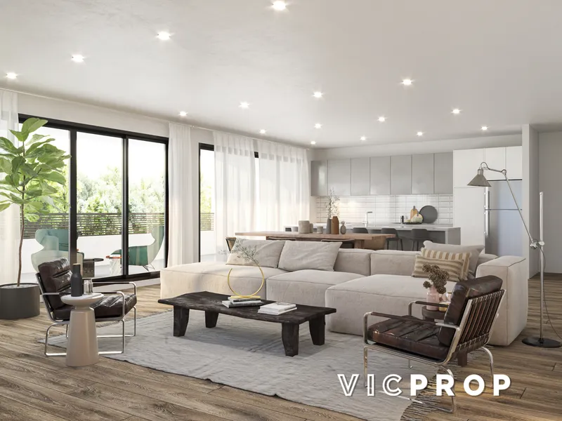 Two bed, two bath and lush balcony priced at only $615,250