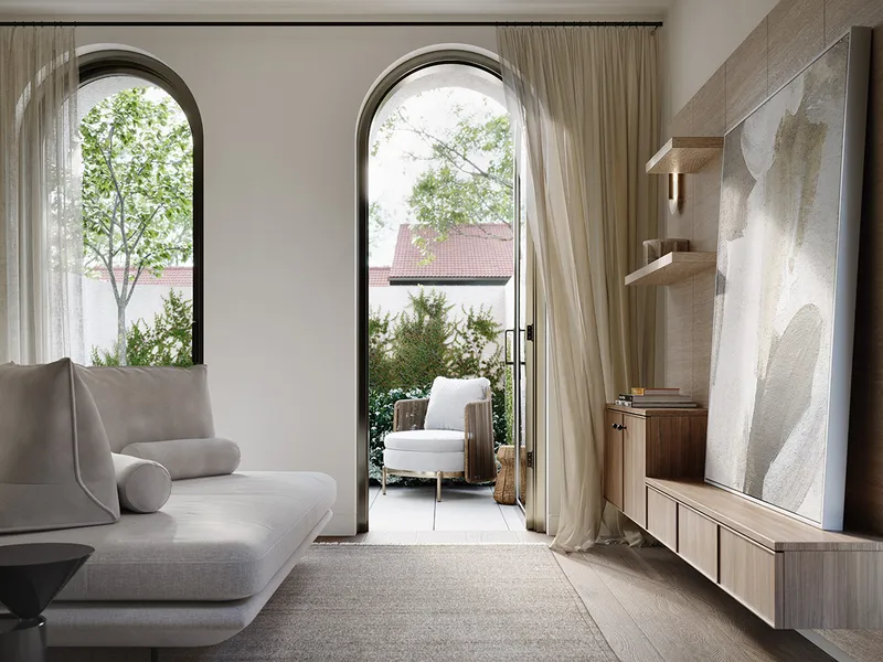 Ground Floor 2 Bedroom with wrap around Courtyard