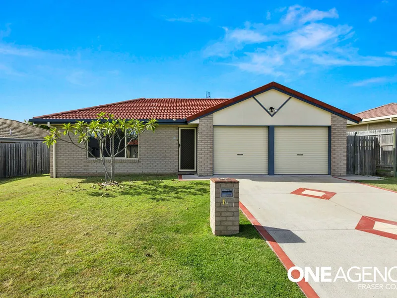 4 BEDROOM, 2 BATHROOM, DOUBLE GARAGE, SOLAR, PLUS DOUBLE SHED AT REAR