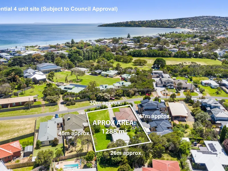 Prime development site less than 600m (approx.) from the beach