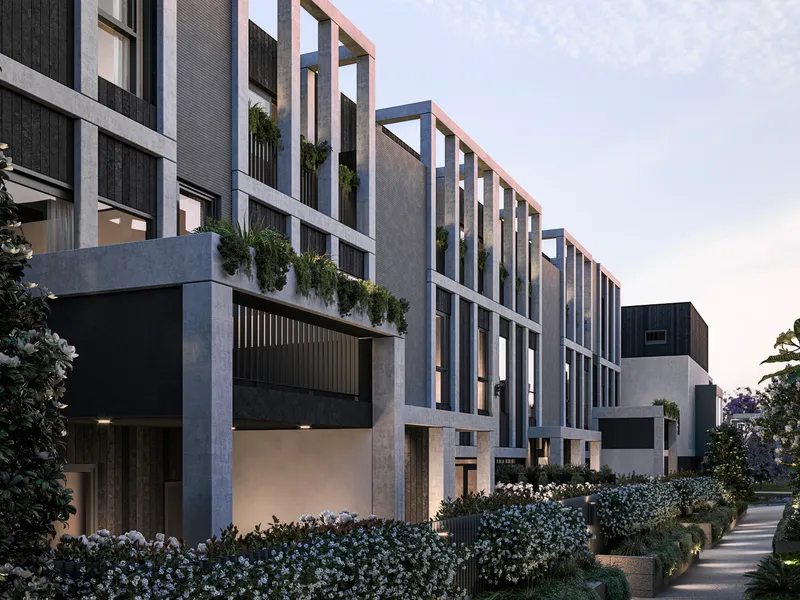 Private gated townhouses with direct access to new Tote Park