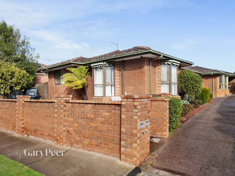 Single level, sun drenched & superbly located