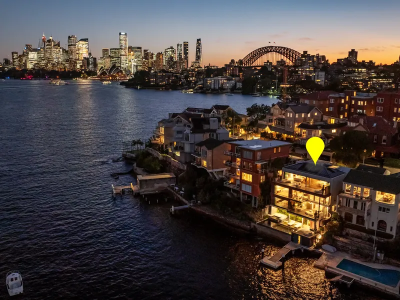 World class waterfront with epic views, bespoke interiors, harbourside pool, boathouse and jetty
