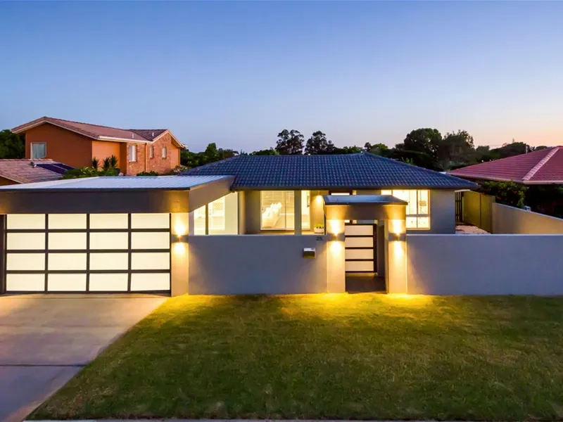 House with large yard and with large shed.