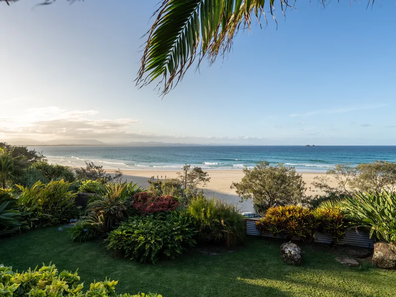 Truly once in a lifetime: Direct beach front block in iconic Wategos Beach