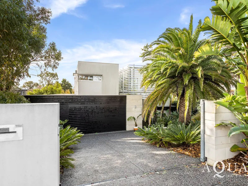 ~ STRIKING ARCHITECTURAL FAMILY RESIDENCE WITH POOL OPPOSITE RANELAGH BEACH ~