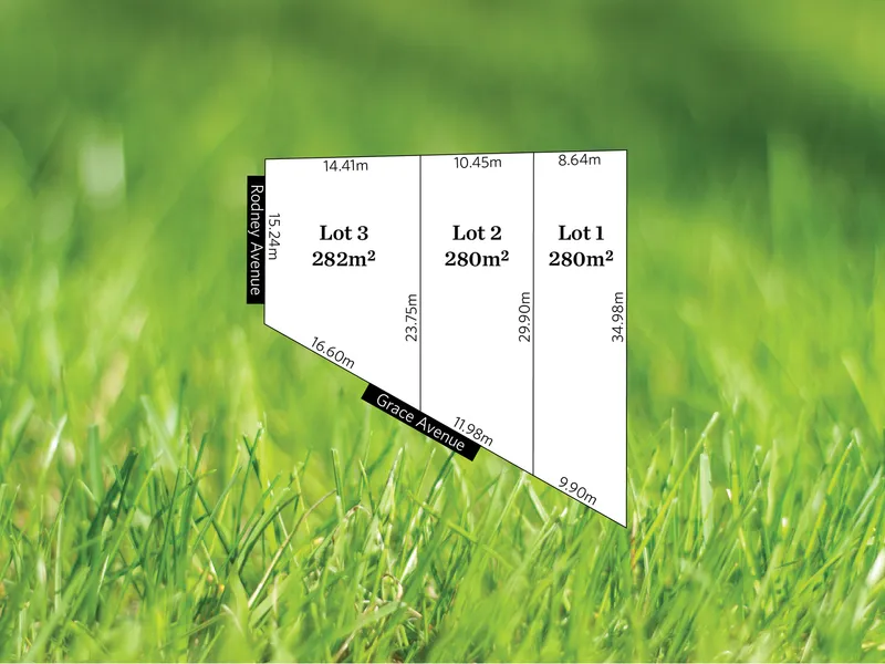 3 fantastic sites available  - house and land packages available with approved plans or build your own design