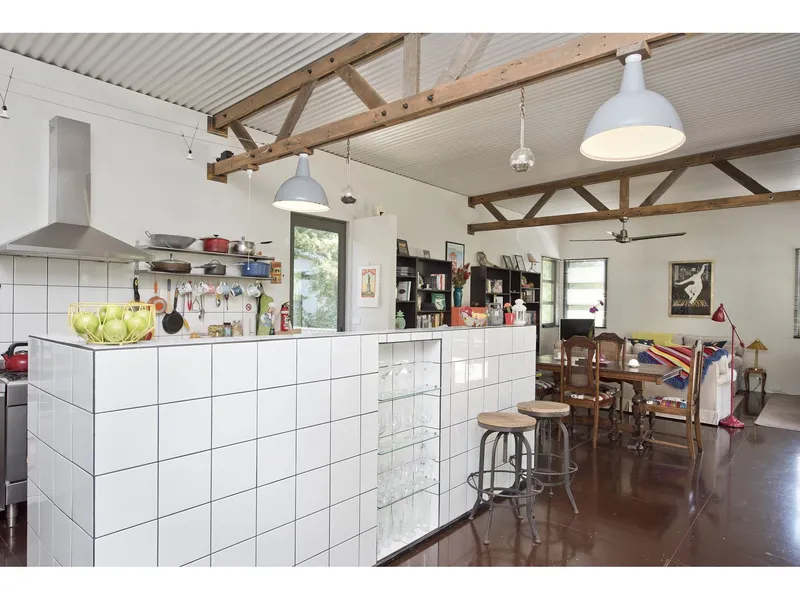 Modern Industrial Two Bedroom Home in Quiet Location