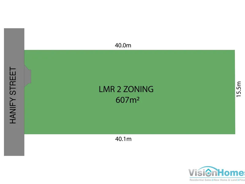 LMR2 Land - 607m2 ready to build