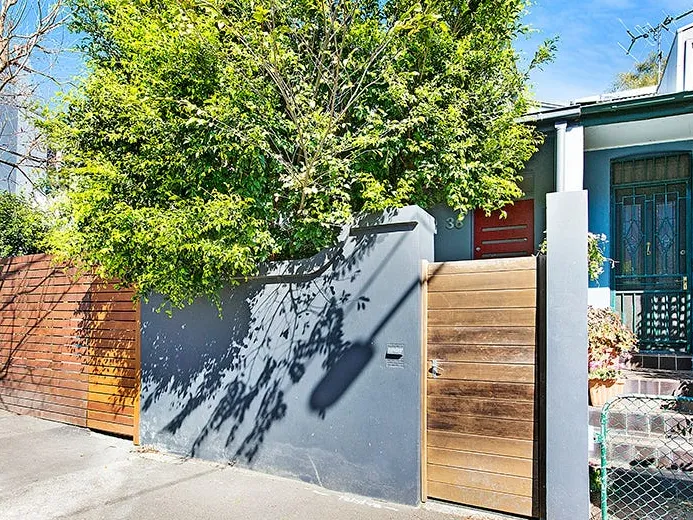 Two-level city home near village, light rail