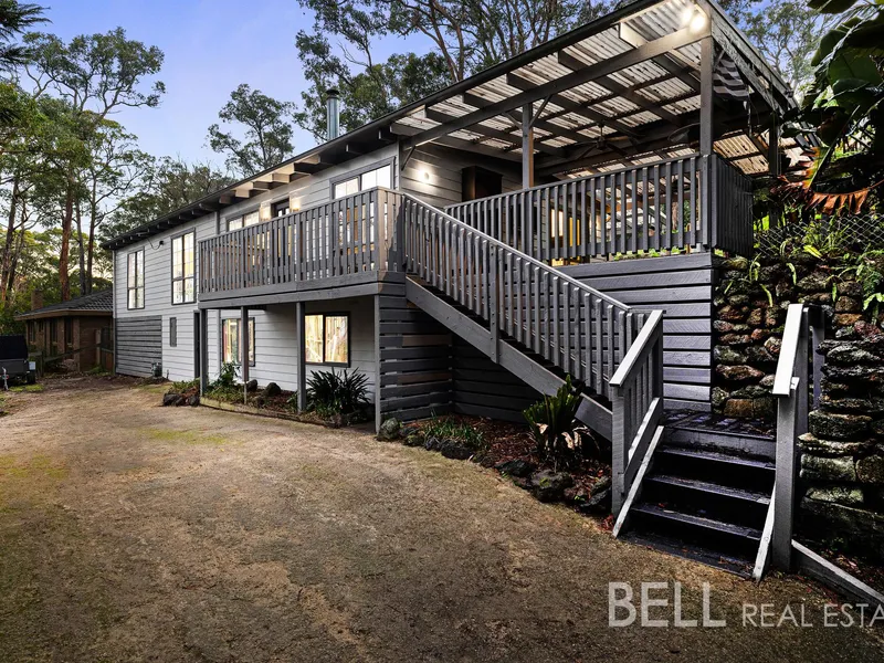Elevated Retreat with Entertaining Deck and Under House Workshop/Storage