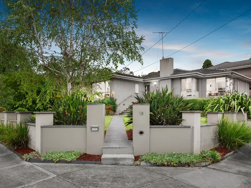 Impressive Home on Inviting Corner Garden