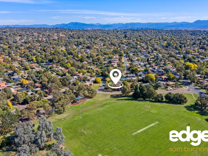 North facing opposite Page oval.