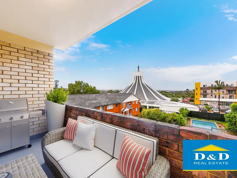 Bright & Fresh. Beautifully Renovated 2 Bedroom Unit Great Open Views. New Paint, Carpet & Blinds. Brand New Kitchen.  Walk to Parramatta City