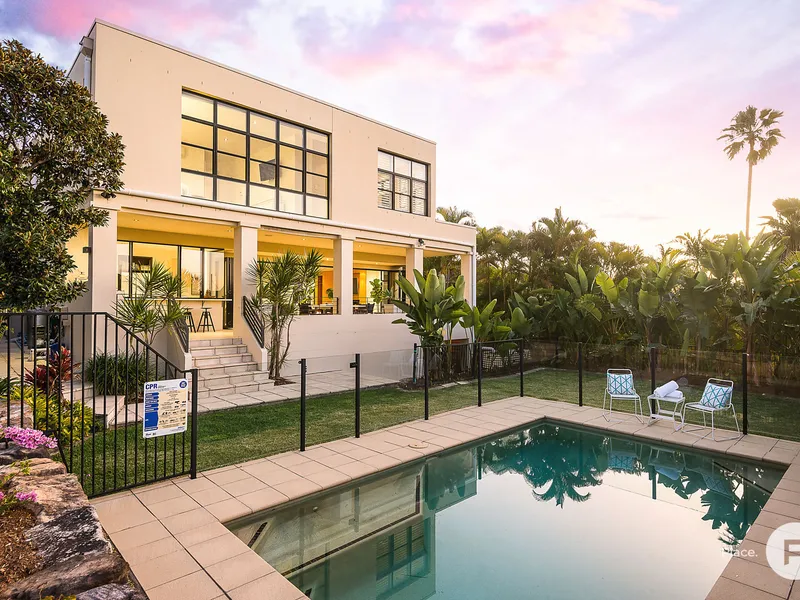 Architect-designed family and entertainers’ sanctuary in coveted suburb