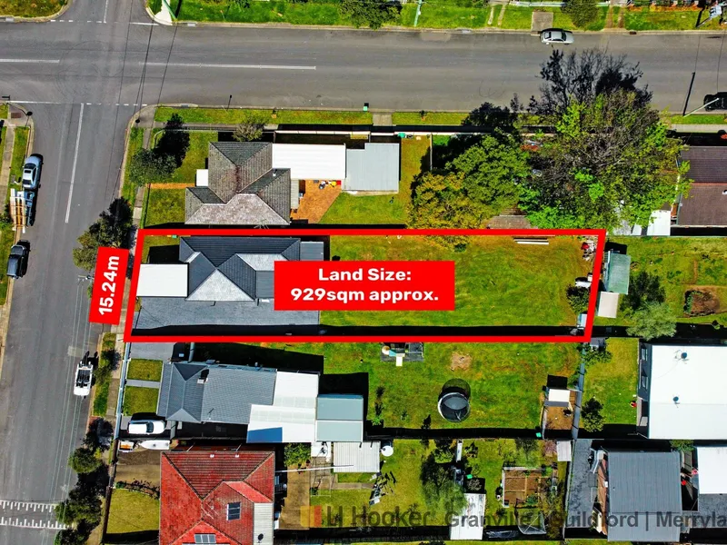 929 SQM -15.24m FRONTAGE - D.A APPROVAL FOR 2 DWELLINGS