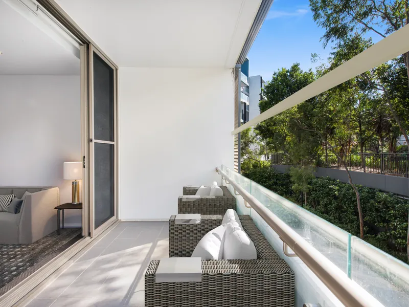 North and East facing 2 bed plus study with Lush Leafy Views and Resort style facilities