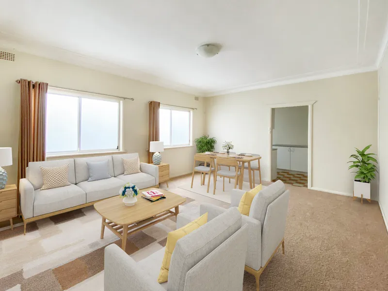 Updated two bedroom flat in convenient location