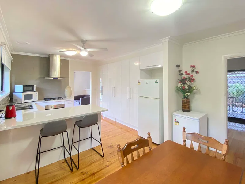 Live in an award winning street in a light bright renovated home backing onto forest. Refurbishment complete!