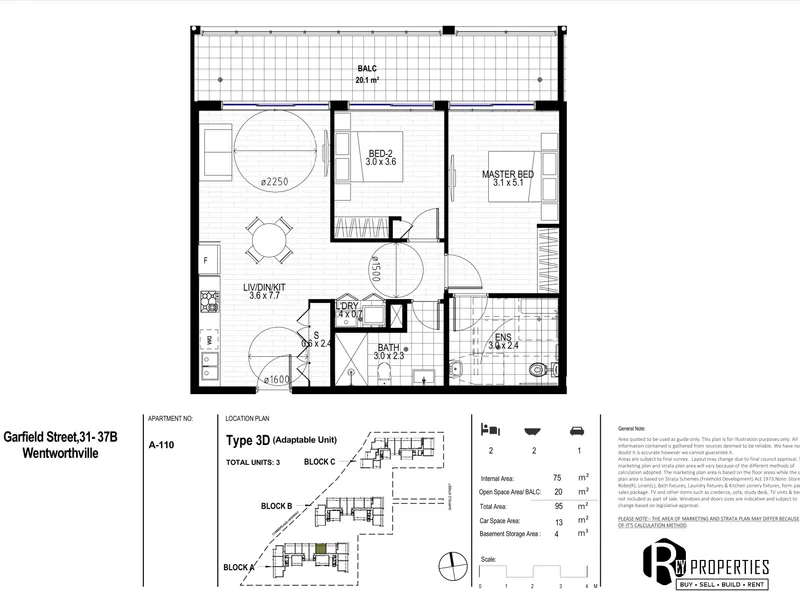 2 BED 2 BATH 1 CARPARK