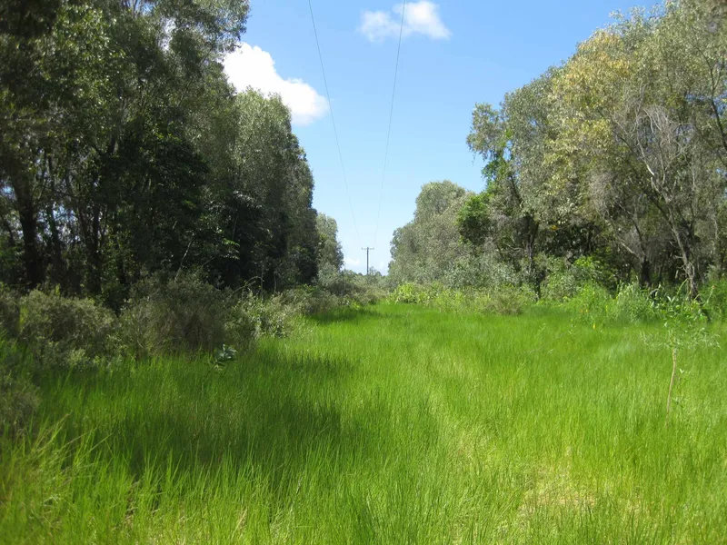 Lifestyle acreage with creek frontage, waterholes, and land suitable for crops