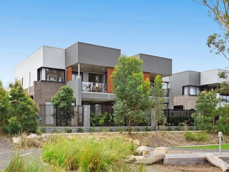 Situated with an east-facing aspect with a bush backdrop